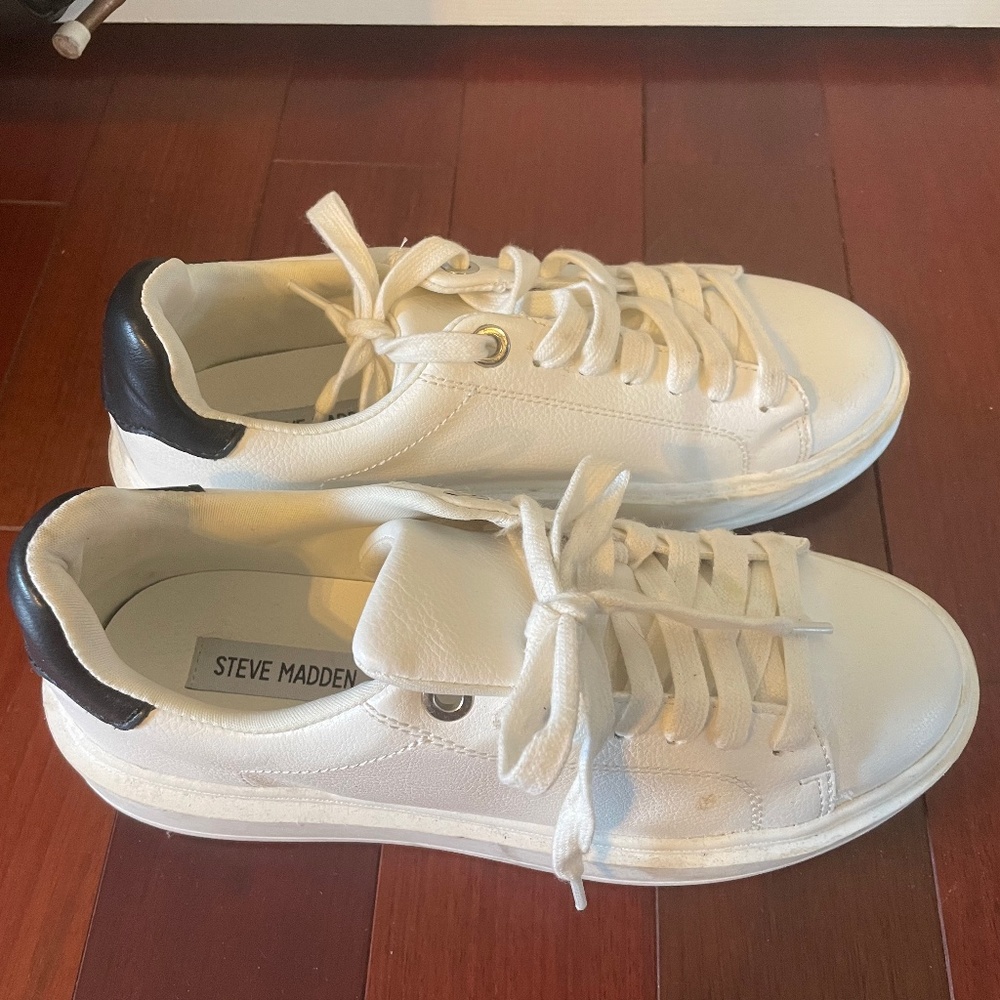 Steve Madden Platform White Women’s Sneakers
